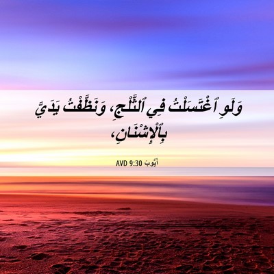 Picture 06 - أَيُّوبَ 9:30 AVD - وَلَوِ ٱغْتَسَلْتُ فِي - Bible Verse Picture