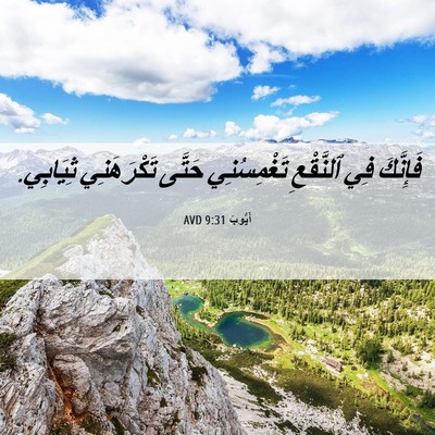 Picture 06 - أَيُّوبَ 9:31 AVD - فَإِنَّكَ فِي ٱلنَّقْعِ - Bible Verse Picture