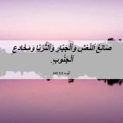 Picture 06 - أَيُّوبَ 9:9 AVD - صَانِعُ ٱلنَّعْشِ - Bible Verse Picture