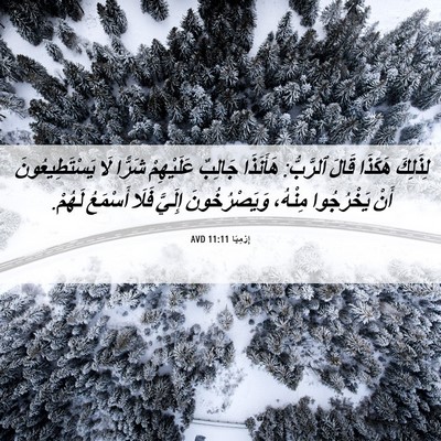 Picture 06 - إِرْمِيَا 11:11 AVD - لِذَلِكَ هَكَذَا قَالَ - Bible Verse Picture