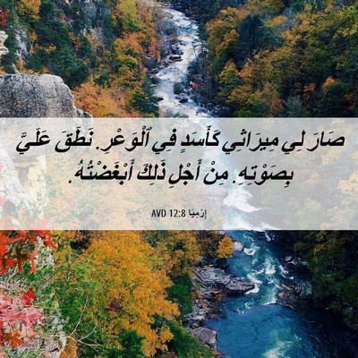 Picture 06 - إِرْمِيَا 12:8 AVD - صَارَ لِي مِيرَاثِي - Bible Verse Picture