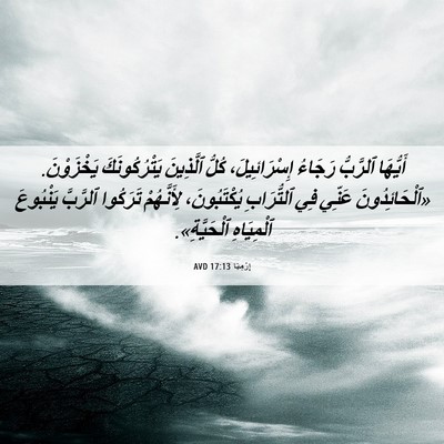 Picture 06 - إِرْمِيَا 17:13 AVD - أَيُّهَا ٱلرَّبُّ رَجَاءُ - Bible Verse Picture