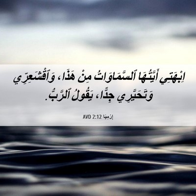 Picture 06 - إِرْمِيَا 2:12 AVD - اِبْهَتِي أَيَّتُهَا - Bible Verse Picture