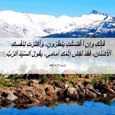 Picture 06 - إِرْمِيَا 2:22 AVD - فَإِنَّكِ وَإِنِ - Bible Verse Picture