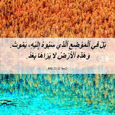 Picture 06 - إِرْمِيَا 22:12 AVD - بَلْ فِي ٱلْمَوْضِعِ - Bible Verse Picture