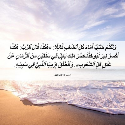 Picture 06 - إِرْمِيَا 28:11 AVD - وَتَكَلَّمَ حَنَنِيَّا - Bible Verse Picture