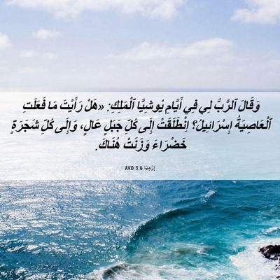 Picture 06 - إِرْمِيَا 3:6 AVD - وَقَالَ ٱلرَّبُّ لِي فِي - Bible Verse Picture