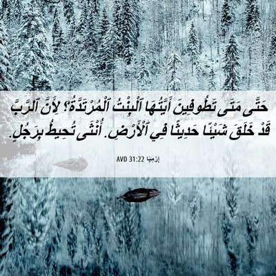 Picture 06 - إِرْمِيَا 31:22 AVD - حَتَّى مَتَى تَطُوفِينَ - Bible Verse Picture