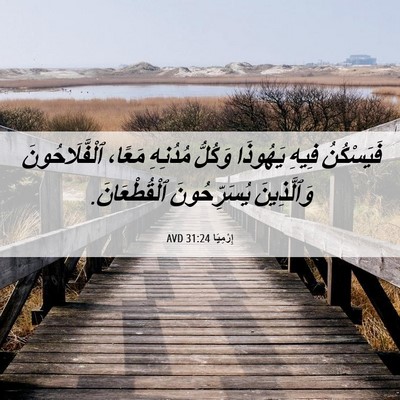 Picture 06 - إِرْمِيَا 31:24 AVD - فَيَسْكُنُ فِيهِ يَهُوذَا - Bible Verse Picture