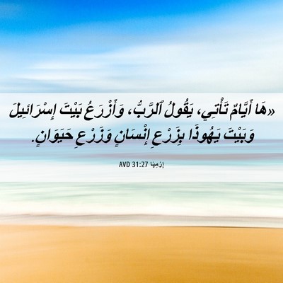 Picture 06 - إِرْمِيَا 31:27 AVD - «هَا أَيَّامٌ تَأْتِي، - Bible Verse Picture