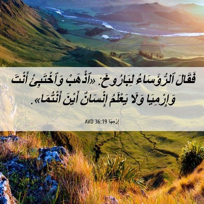 Picture 06 - إِرْمِيَا 36:19 AVD - فَقَالَ ٱلرُّؤَسَاءُ - Bible Verse Picture