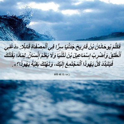 Picture 06 - إِرْمِيَا 40:15 AVD - فَكَلَّمَ يُوحَانَانُ - Bible Verse Picture