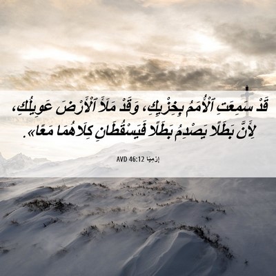 Picture 06 - إِرْمِيَا 46:12 AVD - قَدْ سَمِعَتِ ٱلْأُمَمُ - Bible Verse Picture