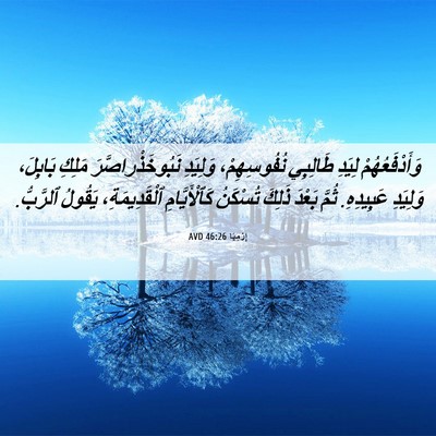 Picture 06 - إِرْمِيَا 46:26 AVD - وَأَدْفَعُهُمْ لِيَدِ - Bible Verse Picture