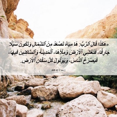 Picture 06 - إِرْمِيَا 47:2 AVD - «هَكَذَا قَالَ ٱلرَّبُّ: - Bible Verse Picture