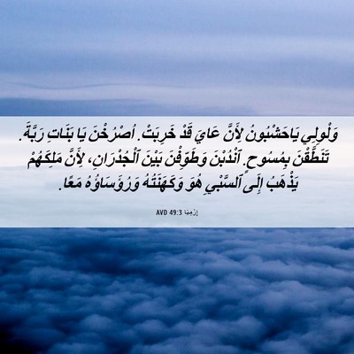 Picture 06 - إِرْمِيَا 49:3 AVD - وَلْوِلِي يَاحَشْبُونُ - Bible Verse Picture