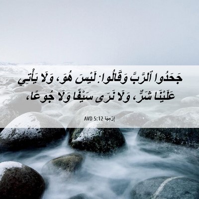 Picture 06 - إِرْمِيَا 5:12 AVD - جَحَدُوا ٱلرَّبَّ - Bible Verse Picture