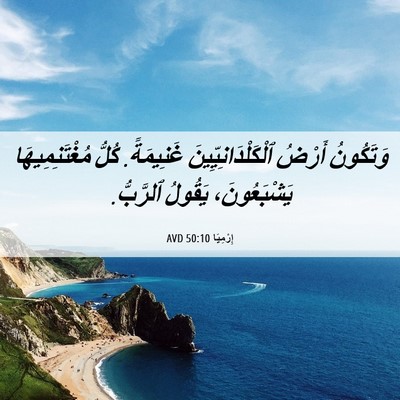 Picture 06 - إِرْمِيَا 50:10 AVD - وَتَكُونُ أَرْضُ - Bible Verse Picture