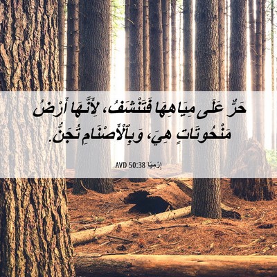 Picture 06 - إِرْمِيَا 50:38 AVD - حَرٌّ عَلَى مِيَاهِهَا - Bible Verse Picture