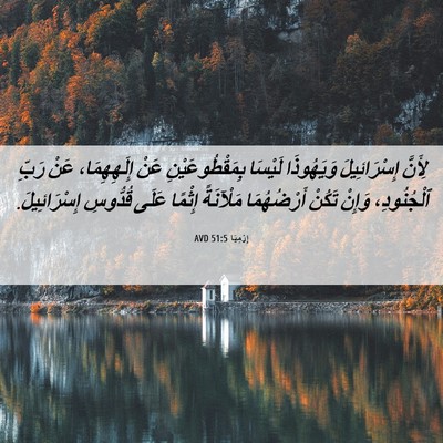 Picture 06 - إِرْمِيَا 51:5 AVD - لِأَنَّ إِسْرَائِيلَ - Bible Verse Picture