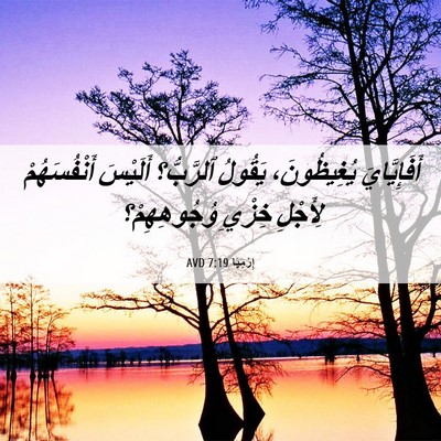 Picture 06 - إِرْمِيَا 7:19 AVD - أَفَإِيَّايَ يُغِيظُونَ، - Bible Verse Picture