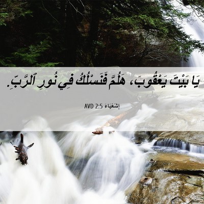 Picture 06 - إِشَعْيَاءَ 2:5 AVD - يَا بَيْتَ يَعْقُوبَ، - Bible Verse Picture