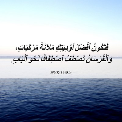 Picture 06 - إِشَعْيَاءَ 22:7 AVD - فَتَكُونُ أَفْضَلُ - Bible Verse Picture