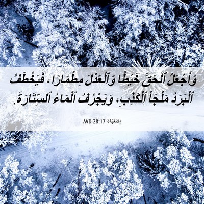Picture 06 - إِشَعْيَاءَ 28:17 AVD - وَأَجْعَلُ ٱلْحَقَّ - Bible Verse Picture