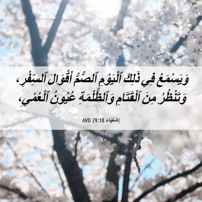 Picture 06 - إِشَعْيَاءَ 29:18 AVD - وَيَسْمَعُ فِي ذَلِكَ - Bible Verse Picture