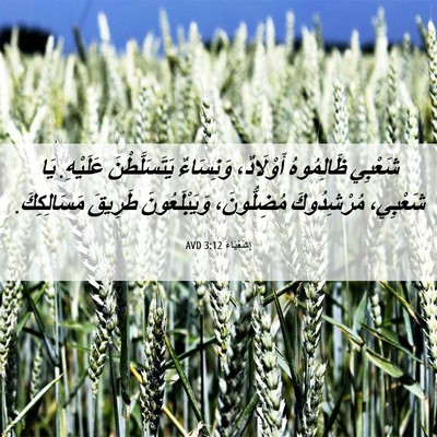Picture 06 - إِشَعْيَاءَ 3:12 AVD - شَعْبِي ظَالِمُوهُ - Bible Verse Picture