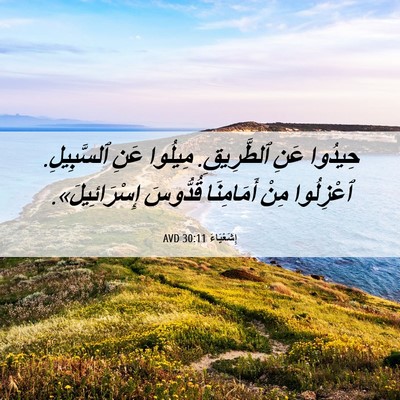 Picture 06 - إِشَعْيَاءَ 30:11 AVD - حِيدُوا عَنِ ٱلطَّرِيقِ. - Bible Verse Picture