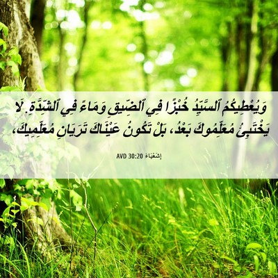 Picture 06 - إِشَعْيَاءَ 30:20 AVD - وَيُعْطِيكُمُ ٱلسَّيِّدُ - Bible Verse Picture
