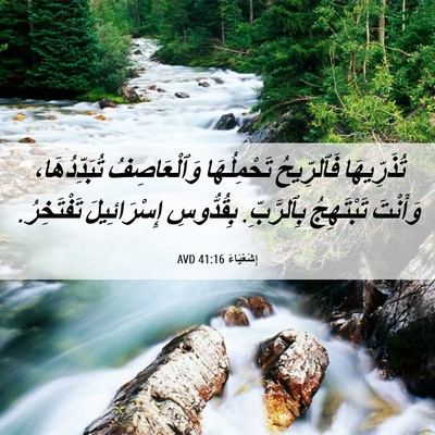 Picture 06 - إِشَعْيَاءَ 41:16 AVD - تُذَرِّيهَا فَٱلرِّيحُ - Bible Verse Picture