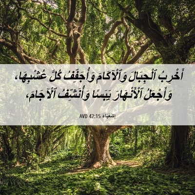 Picture 06 - إِشَعْيَاءَ 42:15 AVD - أَخْرِبُ ٱلْجِبَالَ - Bible Verse Picture