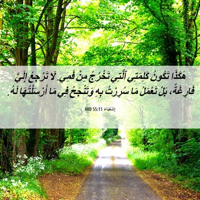 Picture 06 - إِشَعْيَاءَ 55:11 AVD - هَكَذَا تَكُونُ كَلِمَتِي - Bible Verse Picture