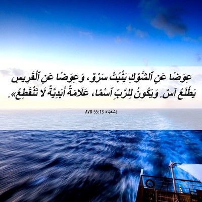 Picture 06 - إِشَعْيَاءَ 55:13 AVD - عِوَضًا عَنِ ٱلشَّوْكِ - Bible Verse Picture