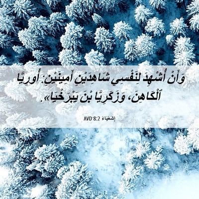 Picture 06 - إِشَعْيَاءَ 8:2 AVD - وَأَنْ أُشْهِدَ لِنَفْسِي - Bible Verse Picture