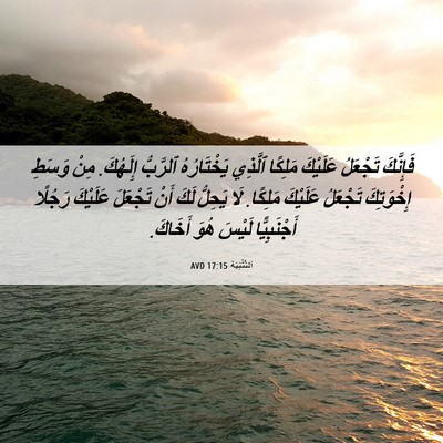 Picture 06 - اَلتَّثْنِيَة 17:15 AVD - فَإِنَّكَ تَجْعَلُ - Bible Verse Picture