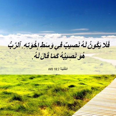 Picture 06 - اَلتَّثْنِيَة 18:2 AVD - فَلَا يَكُونُ لَهُ نَصِيبٌ - Bible Verse Picture