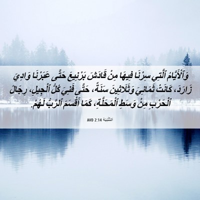 Picture 06 - اَلتَّثْنِيَة 2:14 AVD - وَٱلْأَيَّامُ ٱلَّتِي - Bible Verse Picture