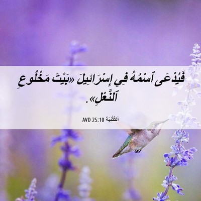 Picture 06 - اَلتَّثْنِيَة 25:10 AVD - فَيُدْعَى ٱسْمُهُ فِي - Bible Verse Picture