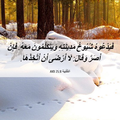Picture 06 - اَلتَّثْنِيَة 25:8 AVD - فَيَدْعُوهُ شُيُوخُ - Bible Verse Picture