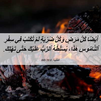 Picture 06 - اَلتَّثْنِيَة 28:61 AVD - أَيْضًا كُلُّ مَرَضٍ - Bible Verse Picture