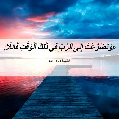 Picture 06 - اَلتَّثْنِيَة 3:23 AVD - «وَتَضَرَّعْتُ إِلَى - Bible Verse Picture