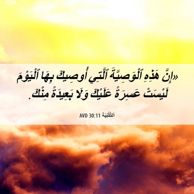 Picture 06 - اَلتَّثْنِيَة 30:11 AVD - «إِنَّ هَذِهِ - Bible Verse Picture