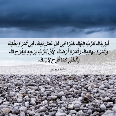 Picture 06 - اَلتَّثْنِيَة 30:9 AVD - فَيَزِيدُكَ ٱلرَّبُّ - Bible Verse Picture