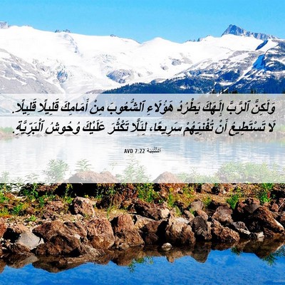 Picture 06 - اَلتَّثْنِيَة 7:22 AVD - وَلَكِنَّ ٱلرَّبَّ - Bible Verse Picture