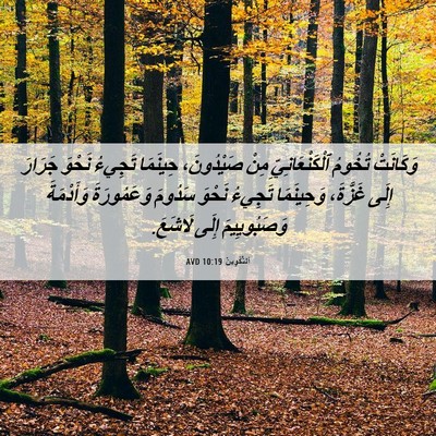 Picture 06 - اَلتَّكْوِينُ 10:19 AVD - وَكَانَتْ تُخُومُ - Bible Verse Picture