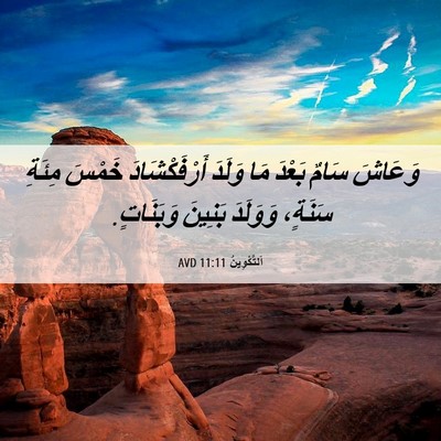 Picture 06 - اَلتَّكْوِينُ 11:11 AVD - وَعَاشَ سَامٌ بَعْدَ مَا - Bible Verse Picture