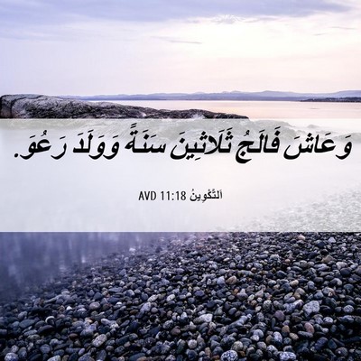 Picture 06 - اَلتَّكْوِينُ 11:18 AVD - وَعَاشَ فَالَجُ - Bible Verse Picture